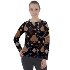 Seamless Pattern Repeat Repetition Women s Long Sleeve Raglan T