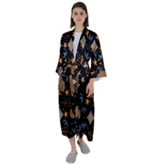Maxi Satin Kimono 