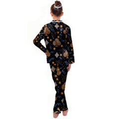 Kids  Satin Long Sleeve Pajamas Set 