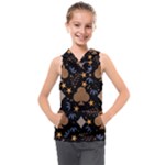Seamless Pattern Repeat Repetition Kids  Sleeveless Hoodie