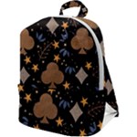 Seamless Pattern Repeat Repetition Zip Up Backpack