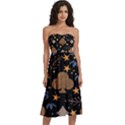 Knee-Length Strapless Bra Top Dress 