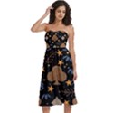 Knee-Length Strapless Bra Top Dress 