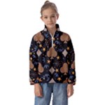 Seamless Pattern Repeat Repetition Kids  Half Zip Hoodie