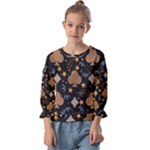 Seamless Pattern Repeat Repetition Kids  Cuff Sleeve Top