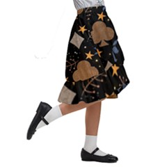 Kids  Ruffle Flared Wrap Midi Skirt 