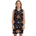 Seamless Pattern Repeat Repetition Kids  Basketball Mesh Set