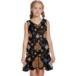 Seamless Pattern Repeat Repetition Kids  Sleeveless Tiered Mini Dress