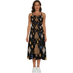 Sleeveless Shoulder Straps Boho Dress 