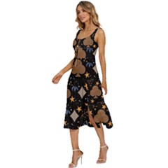 Women s Sleeveless Corset Midi Dress 