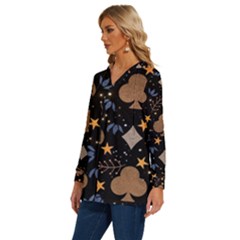 Long Sleeve Drawstring Hooded Top 