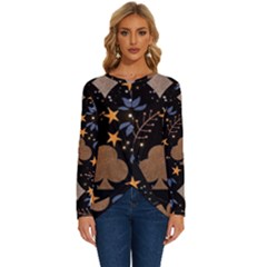 Long Sleeve Crew Neck Pullover Top 