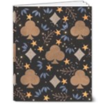 Seamless Pattern Repeat Repetition 8  x 10  Softcover Notebook