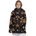 Seamless Pattern Repeat Repetition Women s Pullover Zip Ski and Snowboard Waterproof Breathable Jacket