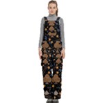 Seamless Pattern Repeat Repetition Women s Side Zip Front Pouch Ski And Snowboard Bib Pants	