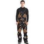 Seamless Pattern Repeat Repetition Men s Front Zip Ski And Snowboard Bib Pants