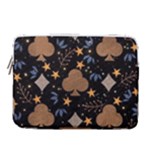 Seamless Pattern Repeat Repetition 14  Vertical Laptop Sleeve Case With Pocket
