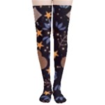 Seamless Pattern Repeat Repetition Thigh High Stockings