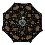 Seamless Pattern Repeat Repetition Automatic Folding Umbrella with Case (Medium)
