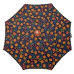 Mid Century Retro Floral 1970s 1960s Pattern 61 Straight Umbrellas