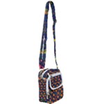 Mid Century Retro Floral 1970s 1960s Pattern 61 Shoulder Strap Belt Bag