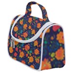 Mid Century Retro Floral 1970s 1960s Pattern 61 Satchel Handbag