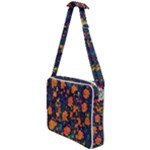 Mid Century Retro Floral 1970s 1960s Pattern 61 Cross Body Office Bag