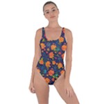 Mid Century Retro Floral 1970s 1960s Pattern 61 Bring Sexy Back Swimsuit