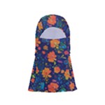 Mid Century Retro Floral 1970s 1960s Pattern 61 Adjustable Balaclava Face Mask