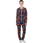 Mid Century Retro Floral 1970s 1960s Pattern 61 Casual Jacket and Pants Set
