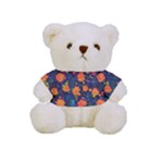 Mid Century Retro Floral 1970s 1960s Pattern 61 Full Print Tee for Cuddly Teddy Bear