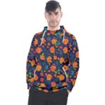 Mid Century Retro Floral 1970s 1960s Pattern 61 Men s Pullover Hoodie
