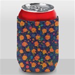 Mid Century Retro Floral 1970s 1960s Pattern 61 Can Holder
