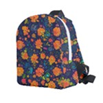 Mid Century Retro Floral 1970s 1960s Pattern 61 Kids  Age 2-4 Lightweight Preschool Backpack