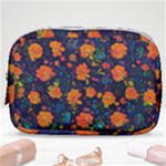Mid Century Retro Floral 1970s 1960s Pattern 61 Make Up Pouch (Small)