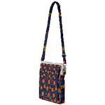 Mid Century Retro Floral 1970s 1960s Pattern 61 Multi Function Travel Bag