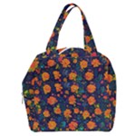 Mid Century Retro Floral 1970s 1960s Pattern 61 Boxy Hand Bag