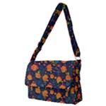 Mid Century Retro Floral 1970s 1960s Pattern 61 Full Print Messenger Bag (M)