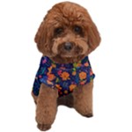Mid Century Retro Floral 1970s 1960s Pattern 61 Dog T-Shirt