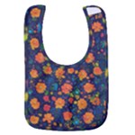 Mid Century Retro Floral 1970s 1960s Pattern 61 Baby Bib