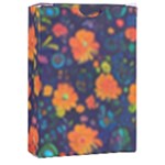 Mid Century Retro Floral 1970s 1960s Pattern 61 Playing Cards Single Design (Rectangle) with Custom Box