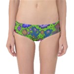 Mid Century Retro Floral 1970s 1960s Pattern 59 Classic Bikini Bottoms