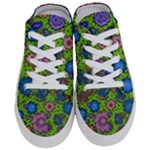 Mid Century Retro Floral 1970s 1960s Pattern 59 Half Slippers