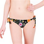 Mid Century Retro Floral 1970s 1960s Pattern 57 Bikini Bottoms