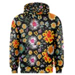 Mid Century Retro Floral 1970s 1960s Pattern 57 Men s Core Hoodie