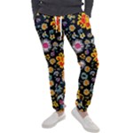 Mid Century Retro Floral 1970s 1960s Pattern 57 Men s Jogger Sweatpants