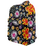 Mid Century Retro Floral 1970s 1960s Pattern 57 Classic Backpack