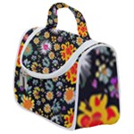 Mid Century Retro Floral 1970s 1960s Pattern 57 Satchel Handbag