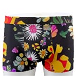 Mid Century Retro Floral 1970s 1960s Pattern 57 Men s Boxer Briefs