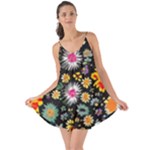 Mid Century Retro Floral 1970s 1960s Pattern 57 Love the Sun Cover Up